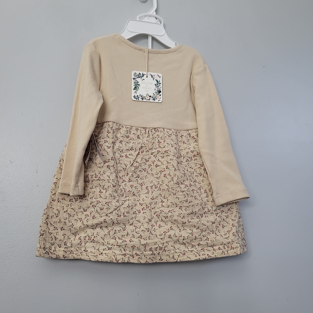 Chelsea & Violet Baby Girls Rib Knit Ditsy Floral Dress